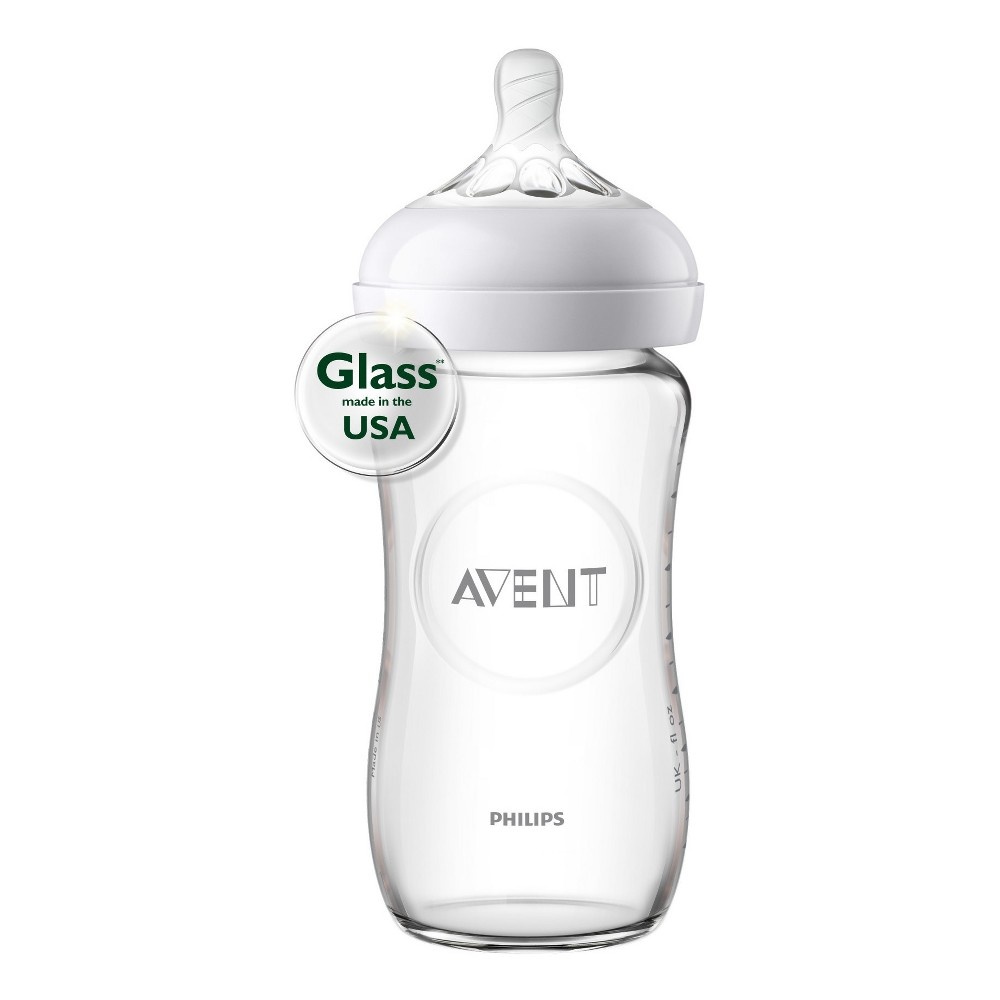 slide 5 of 11, Philips Avent Natural Glass Baby Bottle, 3 ct; 8 oz