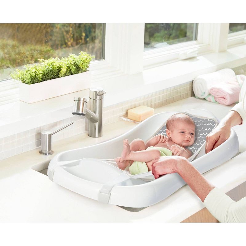 slide 2 of 4, The First Years Sure Comfort Deluxe Newborn-to-Toddler Tub with Sling - White, 1 ct