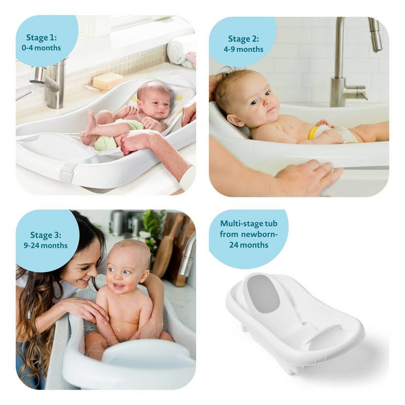 slide 3 of 5, The First Years Sure Comfort Deluxe Newborn-to-Toddler Tub with Sling - White, 1 ct