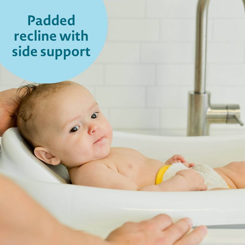 slide 4 of 5, The First Years Sure Comfort Deluxe Newborn-to-Toddler Tub with Sling - White, 1 ct