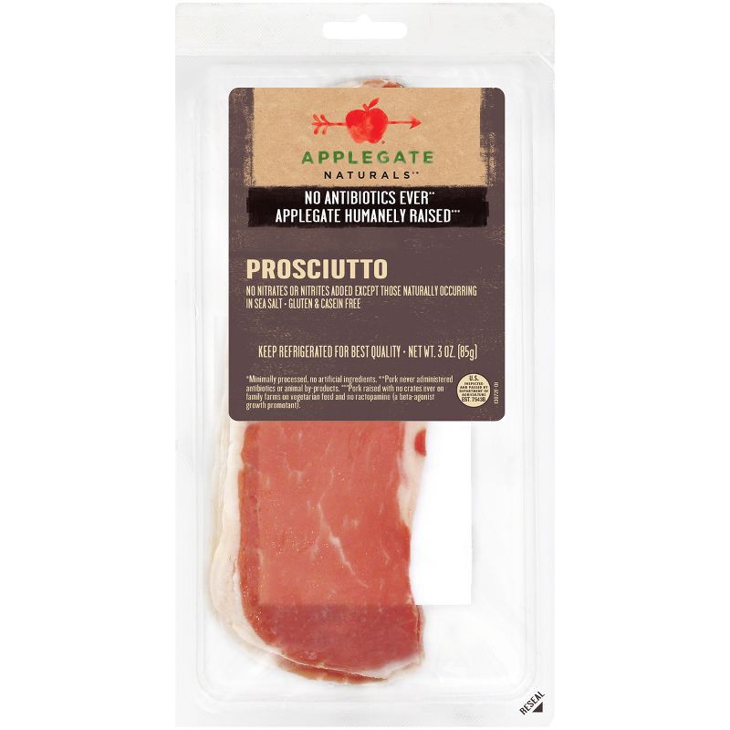 slide 1 of 7, Applegate Farms Applegate Natural Prosciutto - 3oz, 3 oz