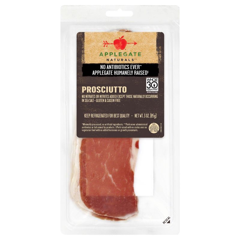 slide 1 of 9, Applegate Farms Applegate Natural Prosciutto - 3oz, 3 oz