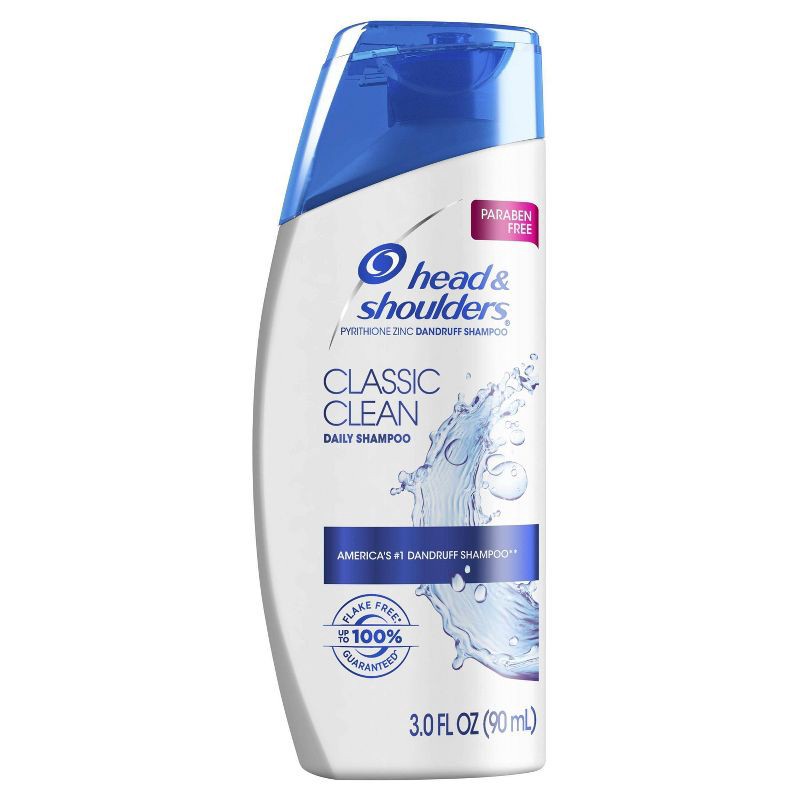 slide 2 of 7, Head & Shoulders Classic Clean Daily-Use Anti-Dandruff Paraben Free Shampoo - 3 fl oz, 3 fl oz