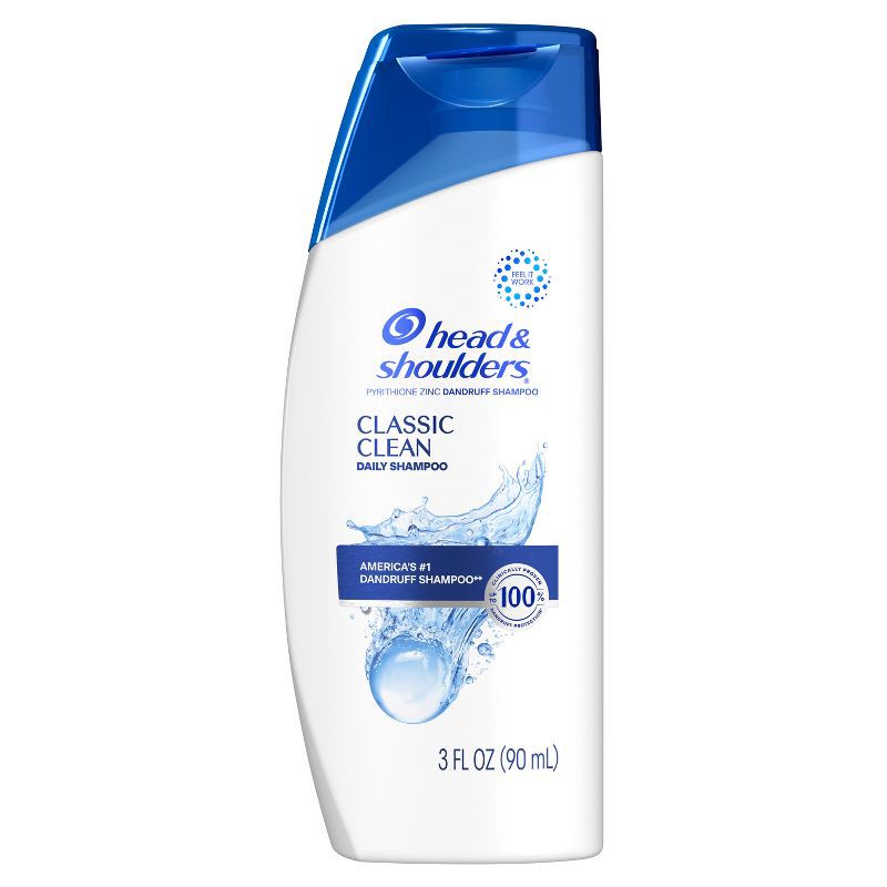 slide 11 of 13, Head & Shoulders Classic Clean Daily-Use Anti-Dandruff Paraben Free Shampoo - 3 fl oz, 3 fl oz