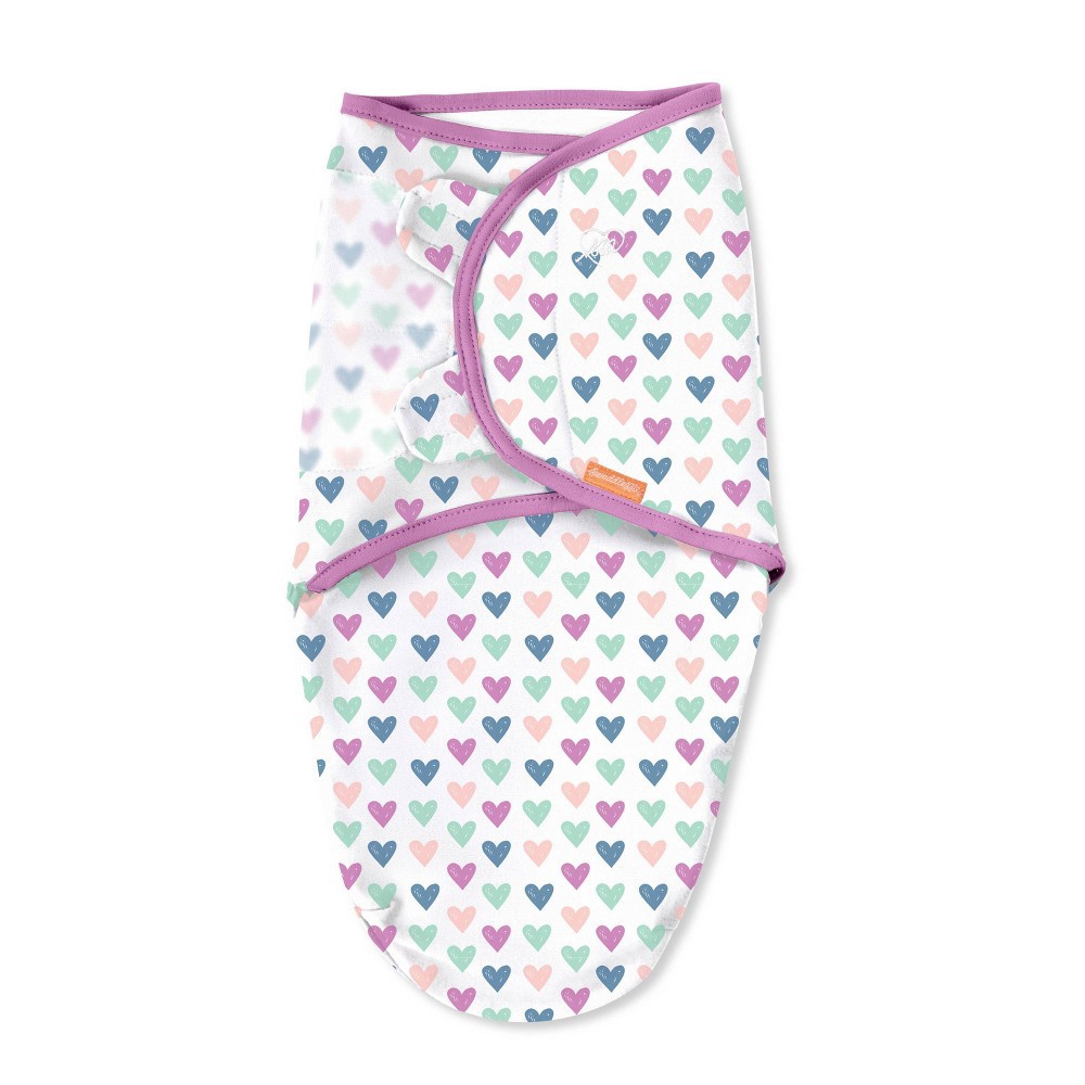 slide 11 of 12, SwaddleMe Original Swaddle Wrap Newborn - Hearts and Hoops S/M - 3pk, 3 ct