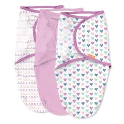 SwaddleMe Original Swaddle Wrap Newborn - Hearts and Hoops S/M - 3pk