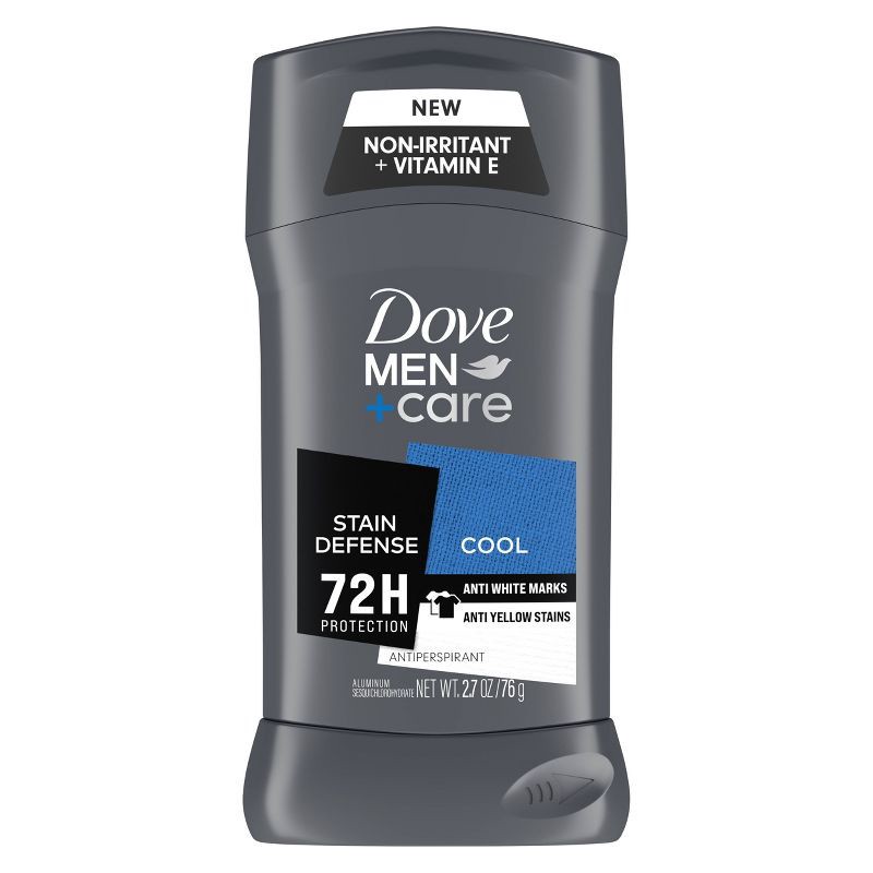 slide 6 of 7, Dove Men+Care 72-Hour Stain Defense Stick Antiperspirant & Deodorant - Cool - 2.7oz, 2.7 oz