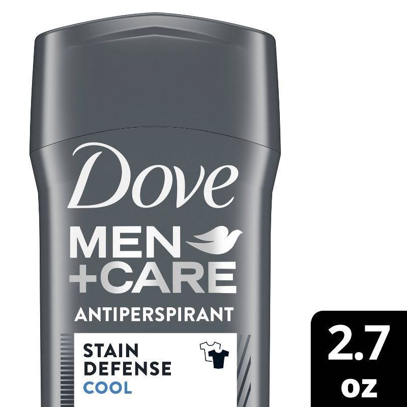slide 1 of 7, Dove Men+Care 72-Hour Stain Defense Stick Antiperspirant & Deodorant - Cool - 2.7oz, 2.7 oz