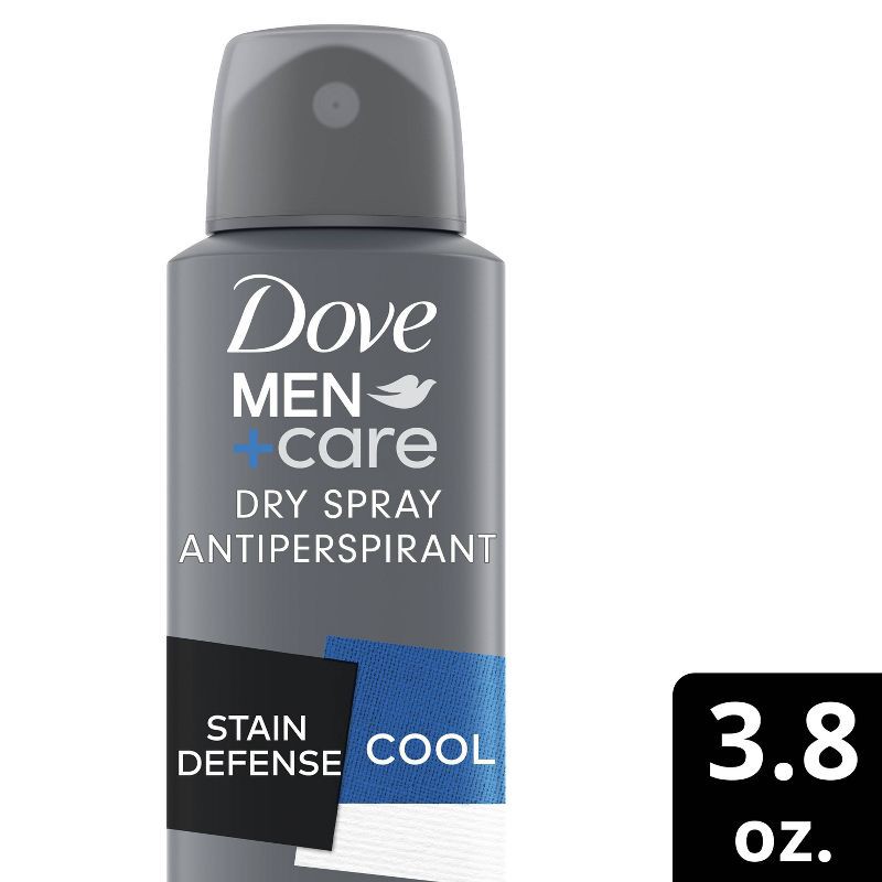 slide 1 of 5, Dove Men+Care 72-Hour Stain Defense Dry Spray Antiperspirant & Deodorant - Cool - 3.8oz, 3.8 oz