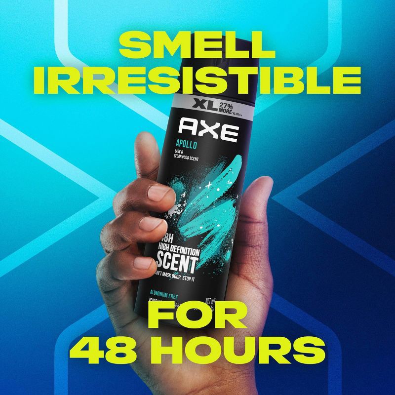 slide 5 of 5, Axe Apollo All-Day Fresh Deodorant Body Spray - 5.1oz, 5.1 oz