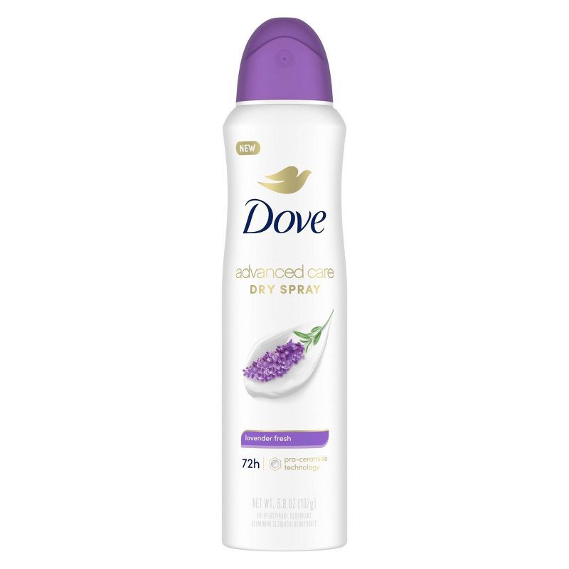 slide 2 of 7, Dove Beauty Advanced Care Lavender Fresh 72-Hour Women's Antiperspirant & Deodorant Dry Spray – 3.8oz, 3.8 oz