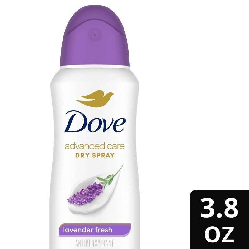 slide 1 of 7, Dove Beauty Advanced Care Lavender Fresh 72-Hour Women's Antiperspirant & Deodorant Dry Spray – 3.8oz, 3.8 oz