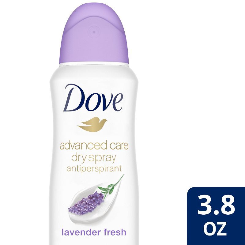 slide 1 of 7, Dove Beauty Advanced Care Lavender Fresh 48-Hour Women's Antiperspirant & Deodorant Dry Spray – 3.8oz, 3.8 oz