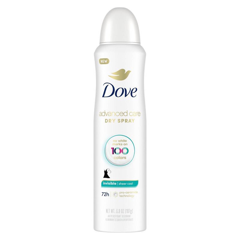 slide 2 of 7, Dove Beauty Advanced Care Sheer Cool 72-Hour Women's Antiperspirant & Deodorant Dry Spray - 3.8oz, 3.8 oz