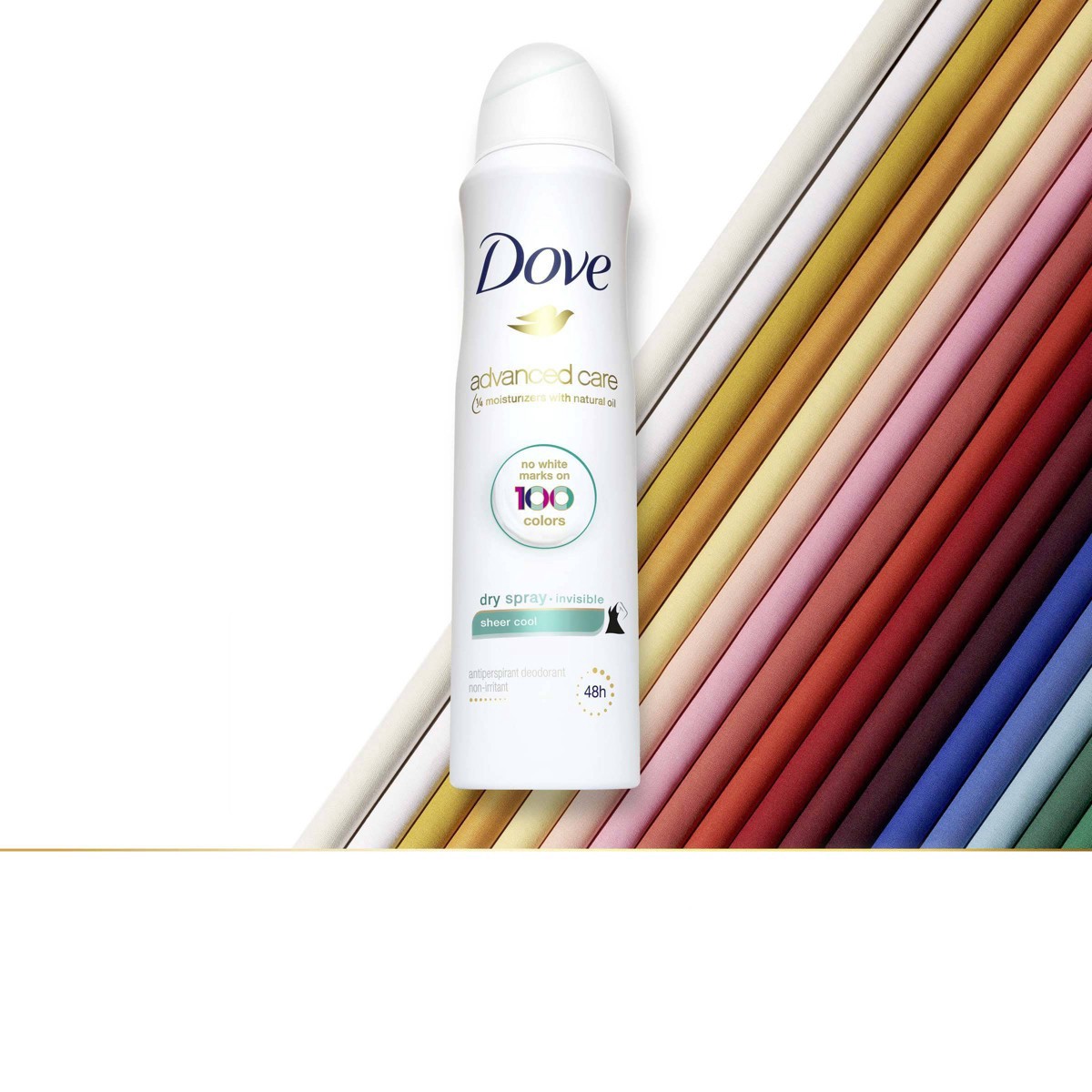 slide 4 of 5, Dove Beauty Sheer Cool 48-Hour Invisible Antiperspirant & Deodorant Dry Spray - 3.8oz, 3.8 oz