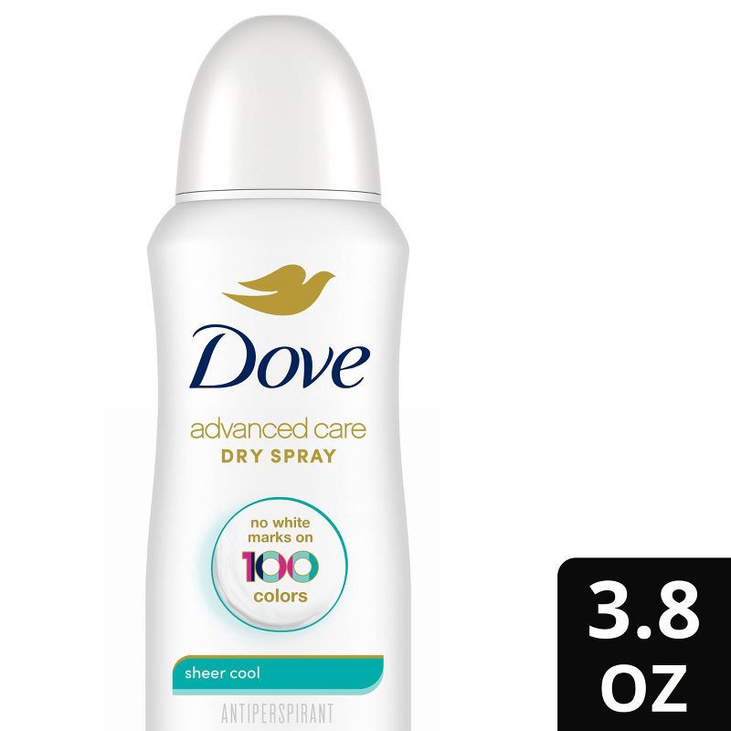 slide 1 of 7, Dove Beauty Advanced Care Sheer Cool 72-Hour Women's Antiperspirant & Deodorant Dry Spray - 3.8oz, 3.8 oz