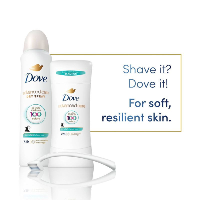 slide 6 of 7, Dove Beauty Advanced Care Sheer Cool 72-Hour Women's Solid Antiperspirant & Deodorant - 2.6oz, 2.6 oz