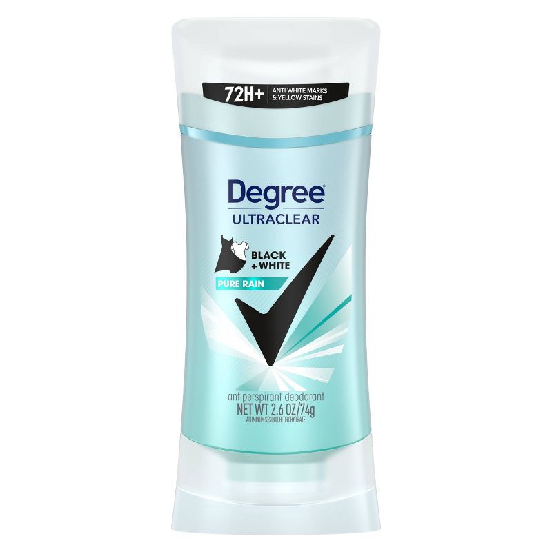 slide 2 of 8, Degree Ultraclear Black + White Pure Rain 72-Hour Antiperspirant & Deodorant - 2.6oz, 2.6 oz