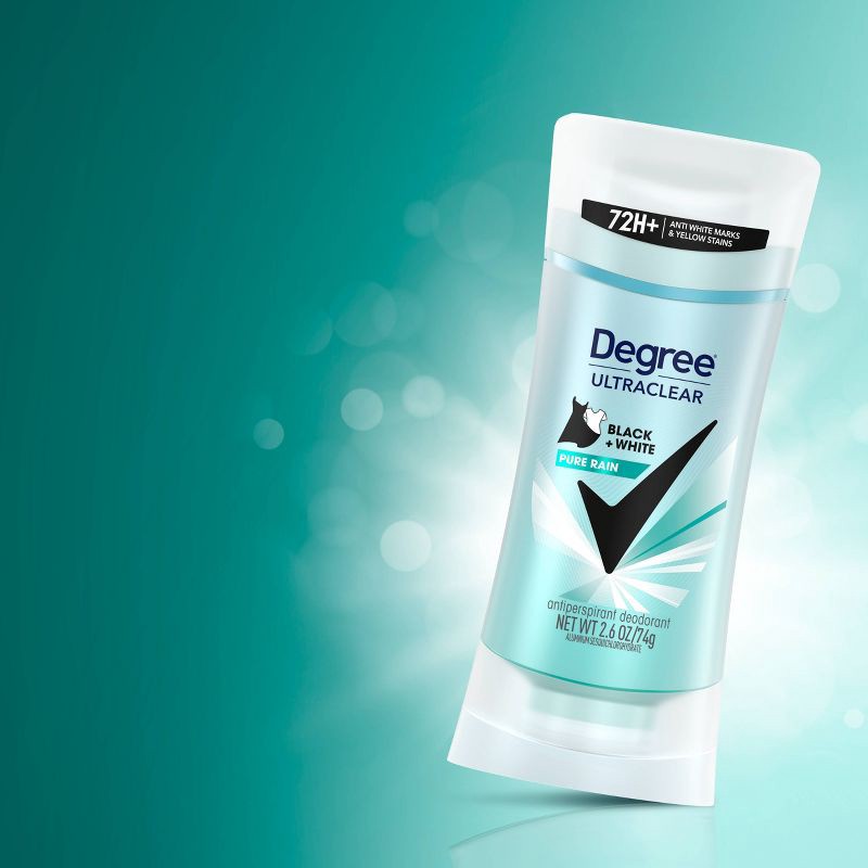 slide 4 of 8, Degree Ultraclear Black + White Pure Rain 72-Hour Antiperspirant & Deodorant - 2.6oz, 2.6 oz