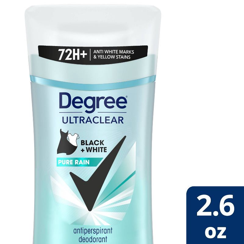 slide 1 of 4, Degree Ultraclear Black + White Pure Rain 72-Hour Antiperspirant & Deodorant - 2.6oz, 2.6 oz