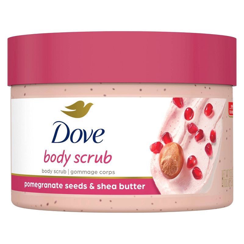 slide 2 of 10, Dove Beauty Dove Pomegranate Seeds & Shea Butter Exfoliating Body Scrub - 10.5 oz, 10.5 oz