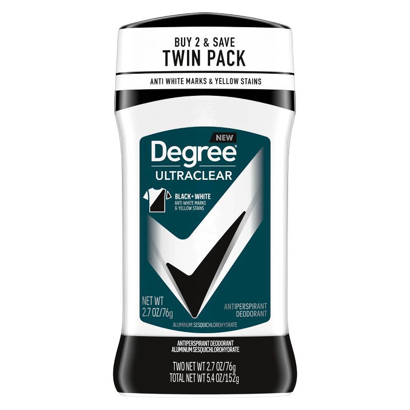 slide 2 of 9, Degree Men Ultraclear Black + White 72-Hour Antiperspirant & Deodorant - 2.7oz/2pk, 2 ct; 2.7 oz