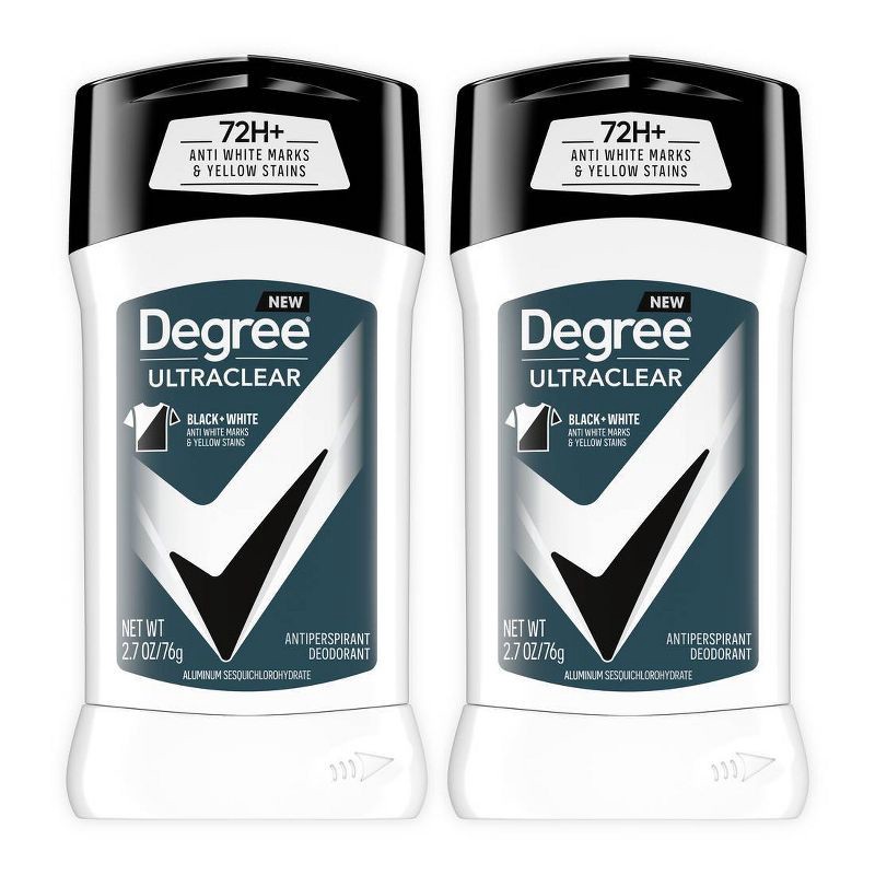 slide 1 of 8, Degree Men Ultraclear Black + White 72-Hour Antiperspirant & Deodorant - 2.7oz/2pk, 2 ct; 2.7 oz