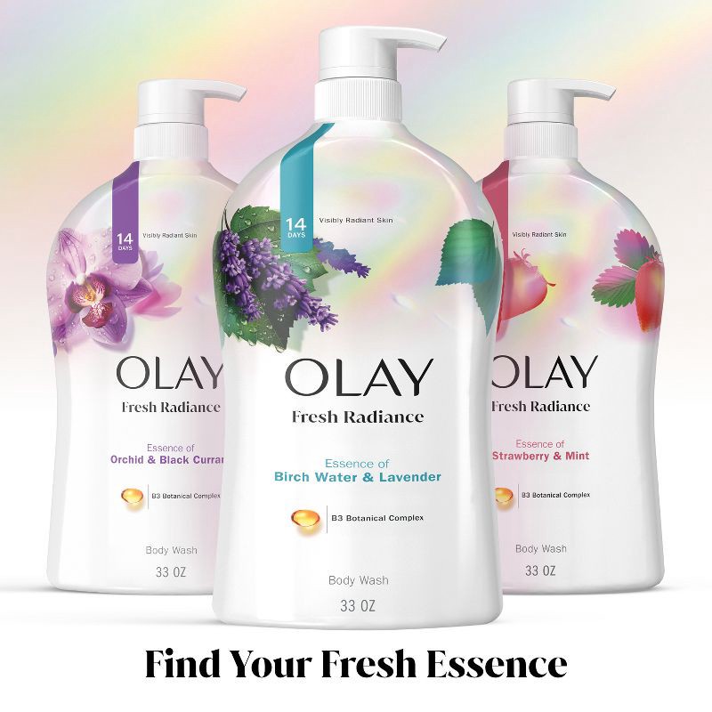 slide 10 of 11, Olay Fresh Outlast Body Wash Birch Water & Lavender - 33 fl oz, 33 fl oz