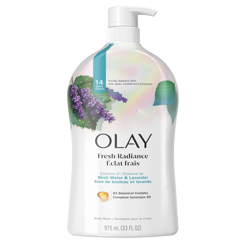 slide 2 of 11, Olay Fresh Outlast Body Wash Birch Water & Lavender - 33 fl oz, 33 fl oz