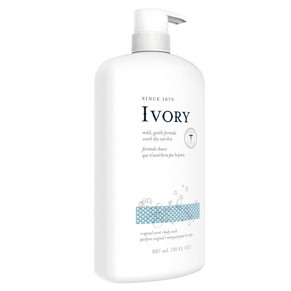 slide 3 of 7, Ivory Body Wash Original Scent, 30 fl oz