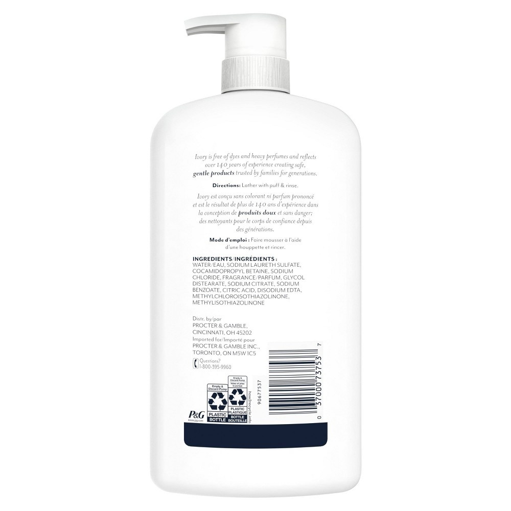 slide 4 of 7, Ivory Body Wash Original Scent, 30 fl oz