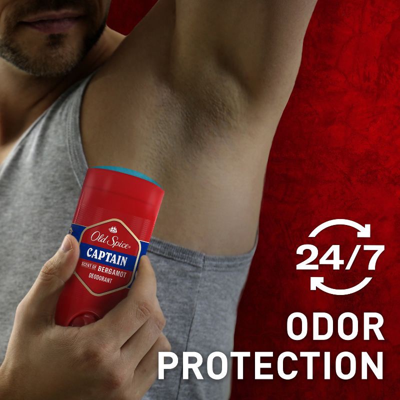 slide 4 of 8, Old Spice Men's Red Collection Captain Deodorant - 3oz, 3 oz