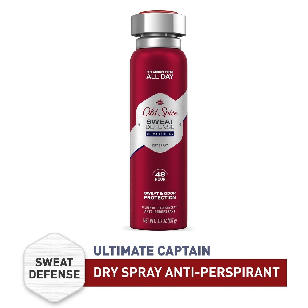 slide 3 of 3, Old Spice Red Collection Captain Invisible Spray Antiperspirant & Deodorant, 3.8 oz