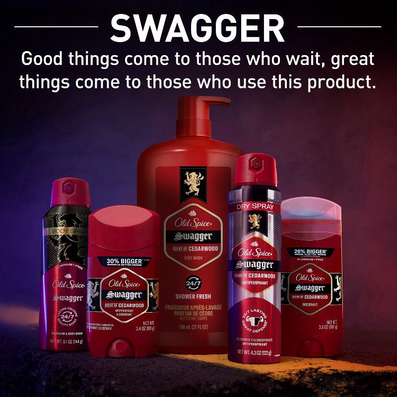 slide 7 of 14, Old Spice Red Zone Swagger Body Wash - 33.4 fl oz, 33.4 fl oz