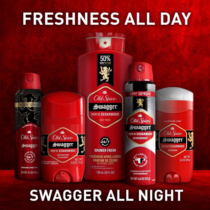 slide 7 of 10, Old Spice Men's Swagger with Cedarwood Body Wash - 33.4 fl oz, 33.4 fl oz