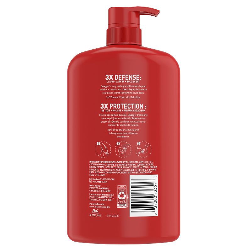 slide 8 of 14, Old Spice Red Zone Swagger Body Wash - 33.4 fl oz, 33.4 fl oz