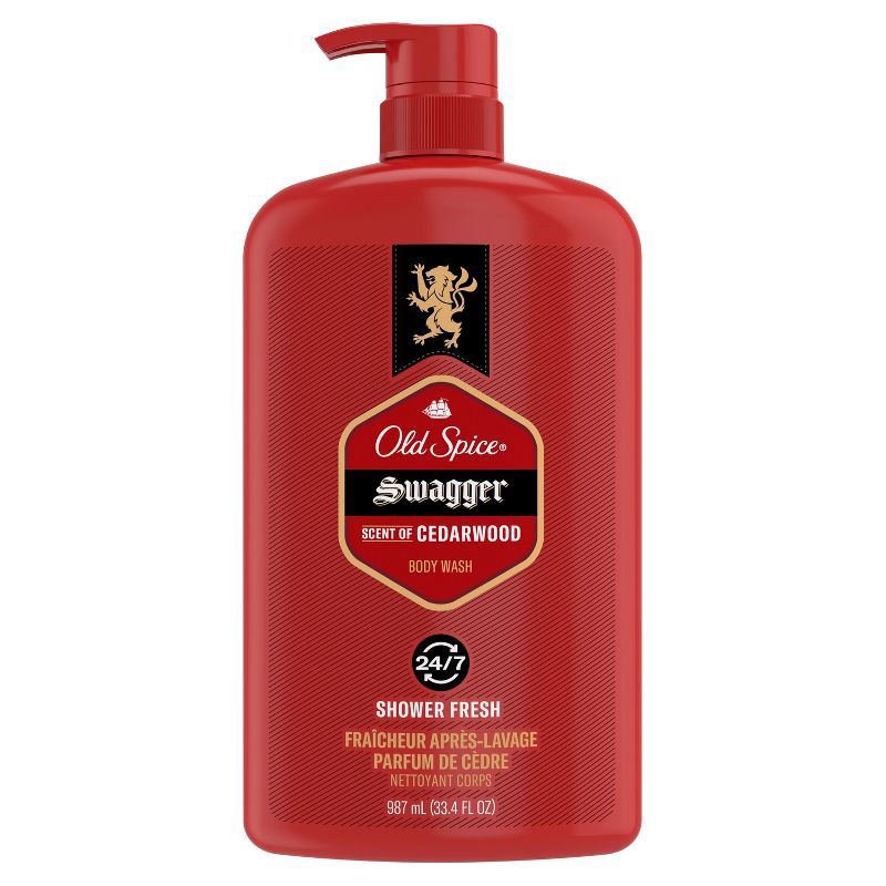 slide 9 of 10, Old Spice Men's Swagger with Cedarwood Body Wash - 33.4 fl oz, 33.4 fl oz
