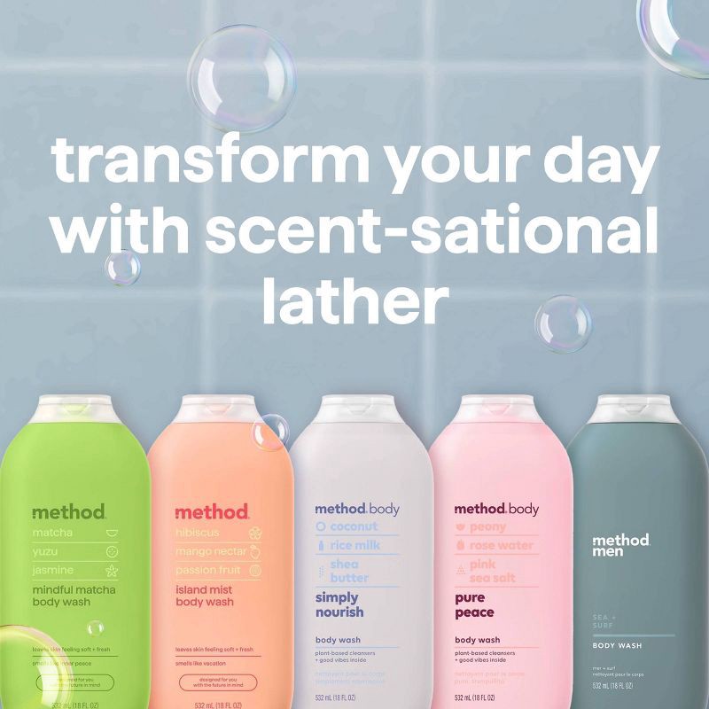 slide 5 of 8, Method Body Wash Simply Nourish - 18 fl oz, 18 fl oz