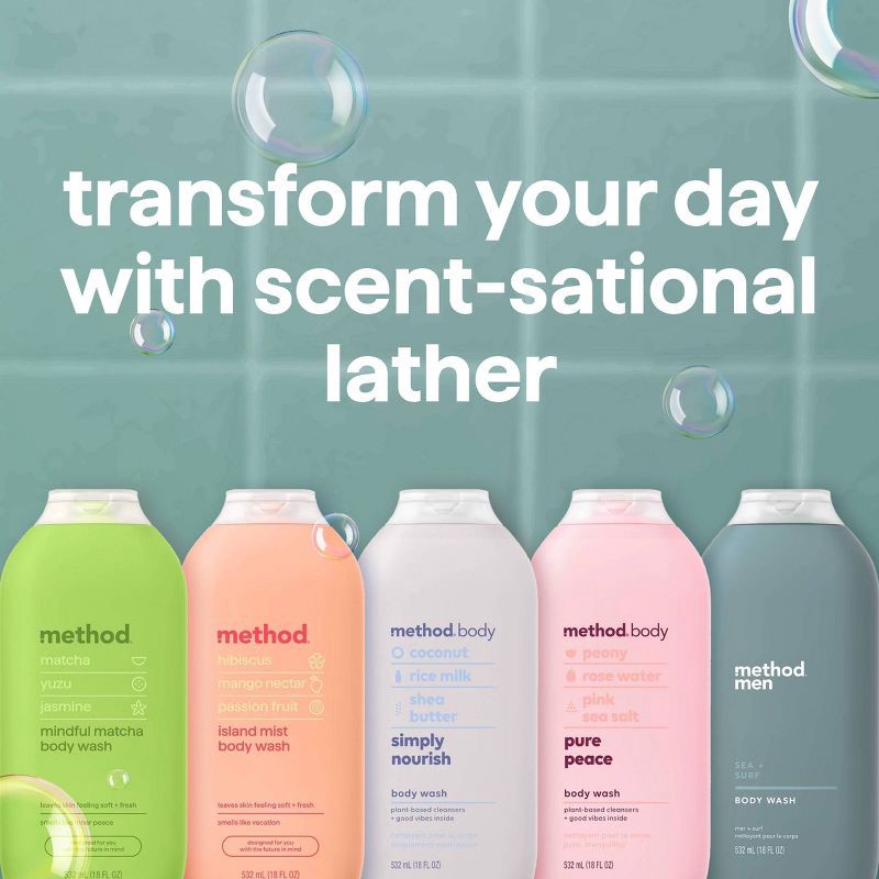 slide 5 of 7, Method Men Body Wash Sea and Surf - 18 fl oz, 18 fl oz