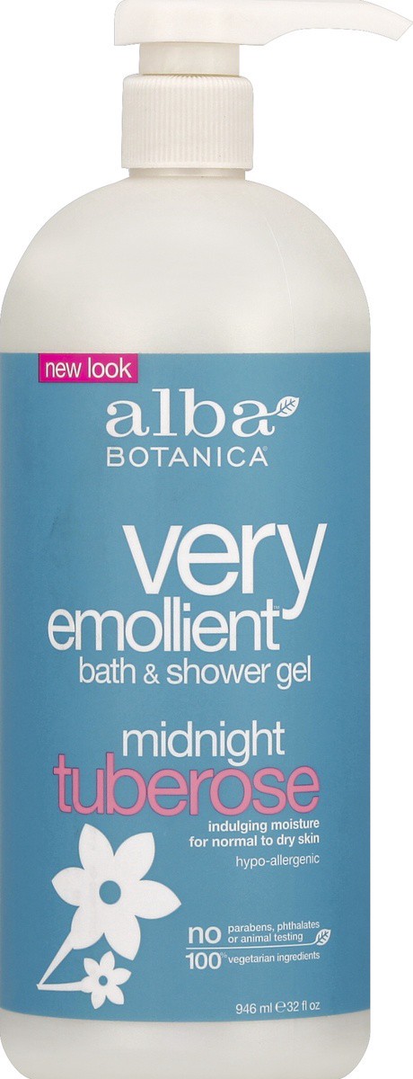 slide 5 of 6, Alba Botanica Midnight Tuberose Very Emollient Bath Wash, 32 oz