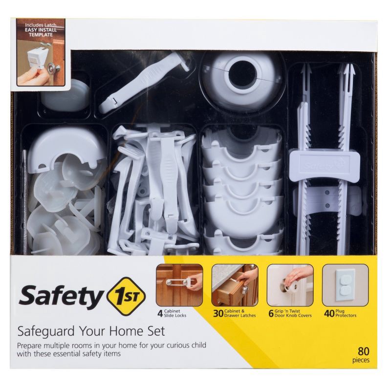slide 1 of 9, Safety 1st Home Safeguarding Set - 80pc, 80 ct