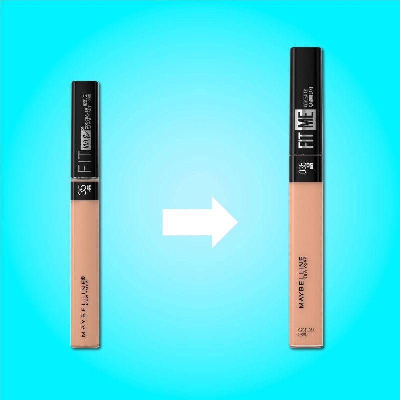 slide 8 of 10, Maybelline Fit Me Liquid Oil-Free, Fragrance-Free, Dermatologist Tested Concealer - 10 Fair - 0.23 fl oz, 0.23 fl oz