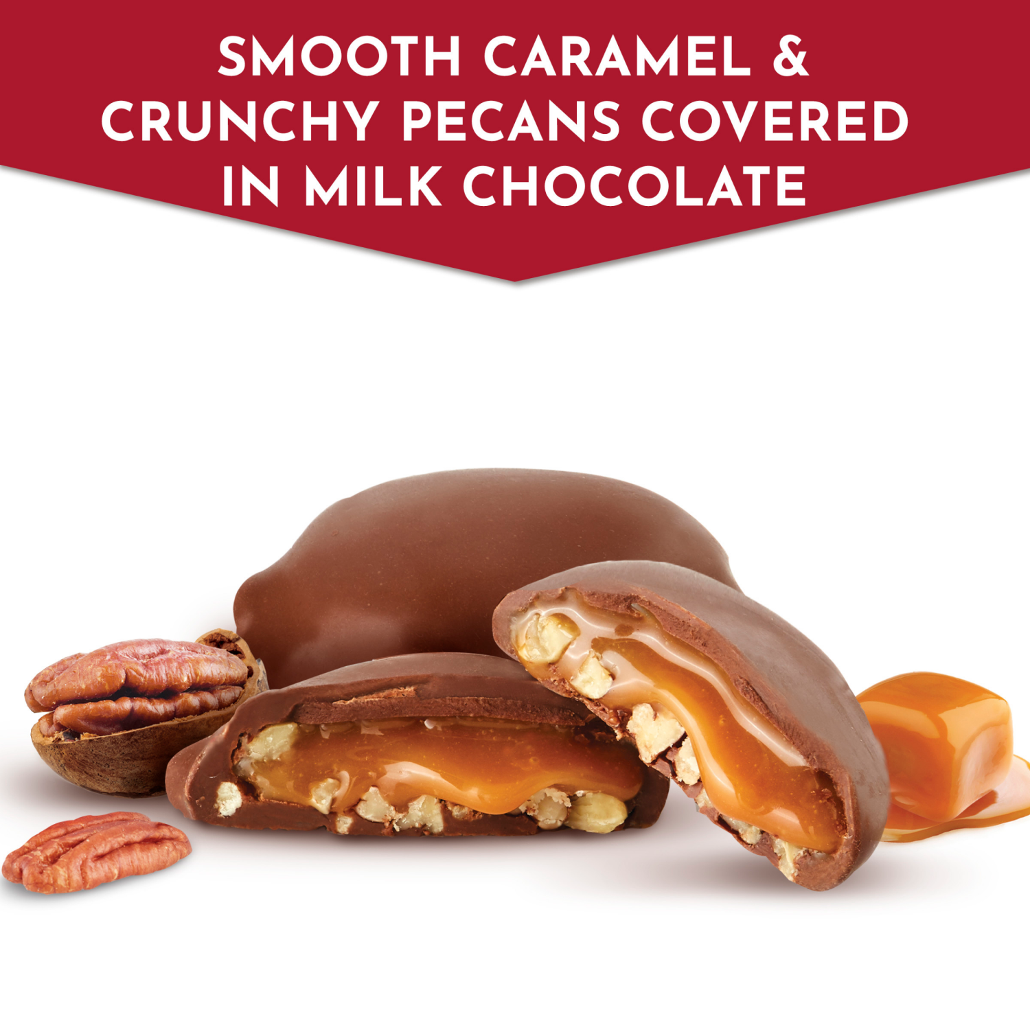 slide 4 of 7, Fannie May Milk Chocolate Caramel Pixies, 3 ct; 1.5 oz