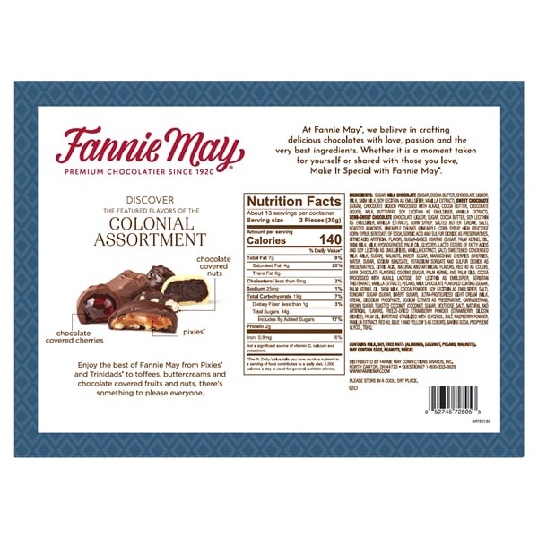 slide 16 of 21, Fannie May Colonial Assortment Candy, 14 oz