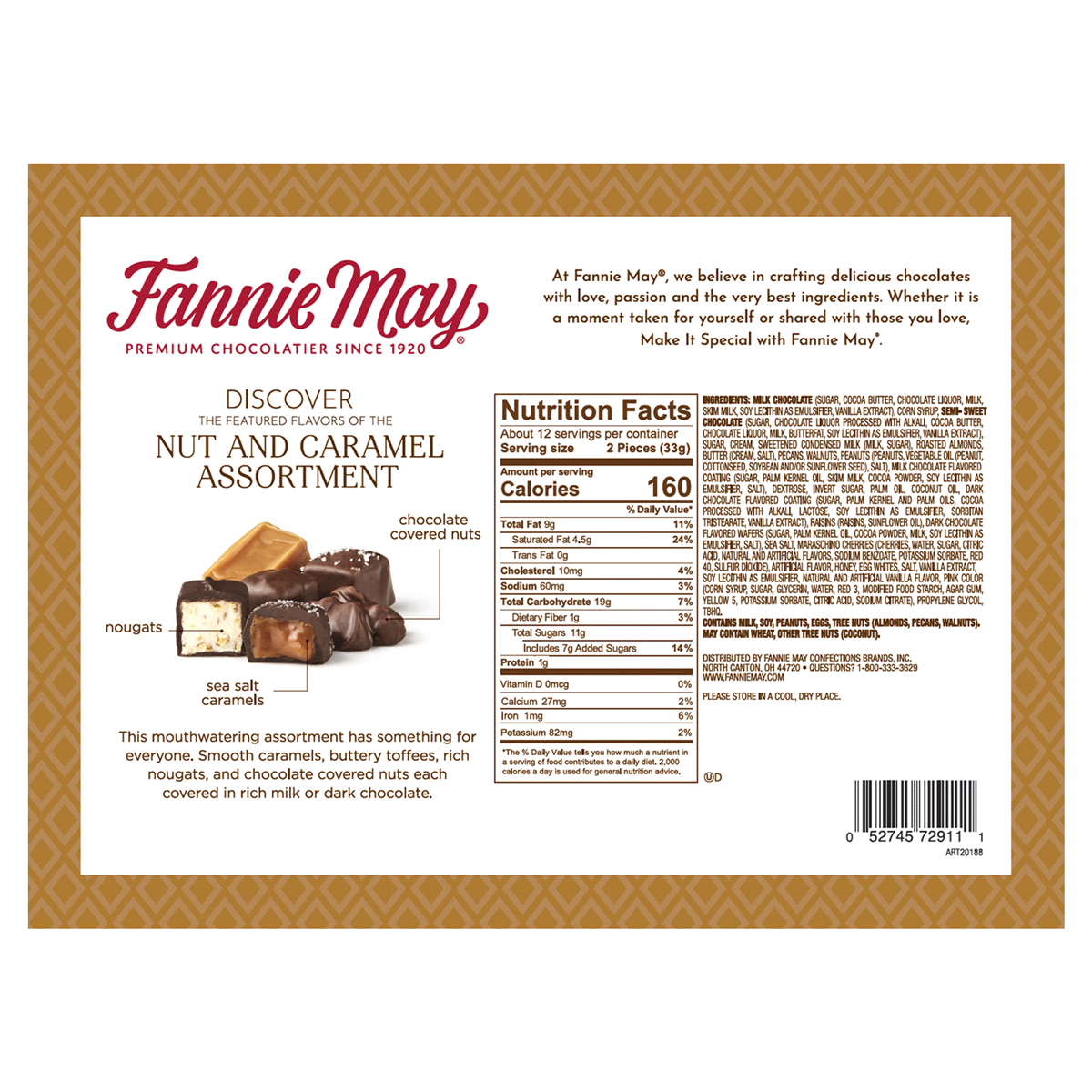 slide 9 of 21, Fannie May Nut And Caramel Collection, 14 oz
