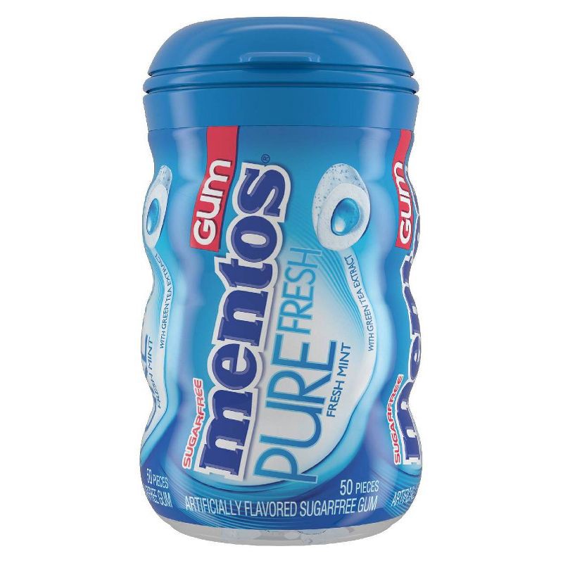 slide 2 of 4, Mentos Fresh Mint Gum - 50ct, 50 ct