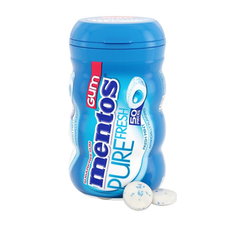 slide 1 of 4, Mentos Fresh Mint Gum - 50ct, 50 ct