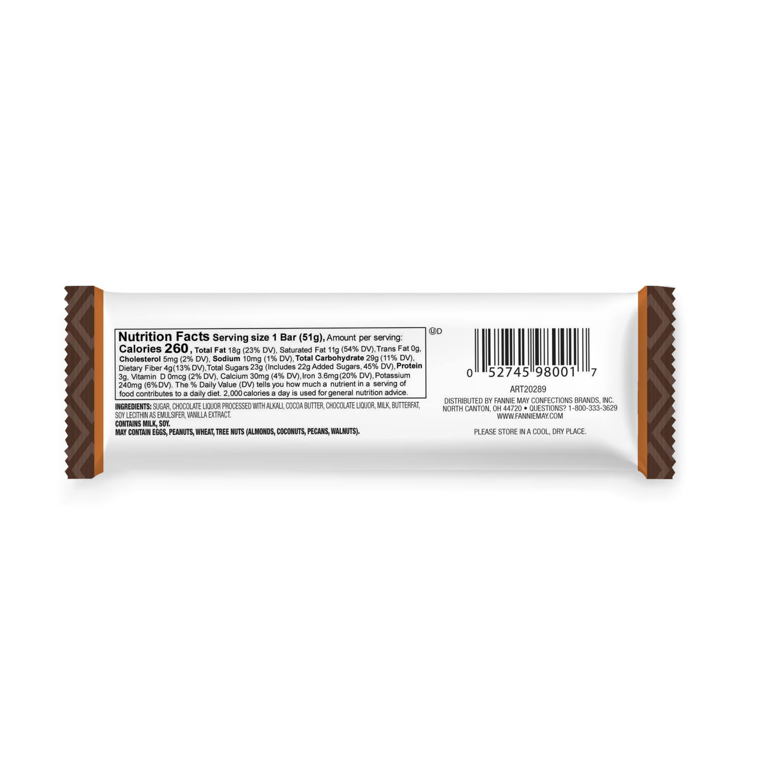 slide 2 of 2, Fannie May Dark Chocolate Bar, 1.8 oz
