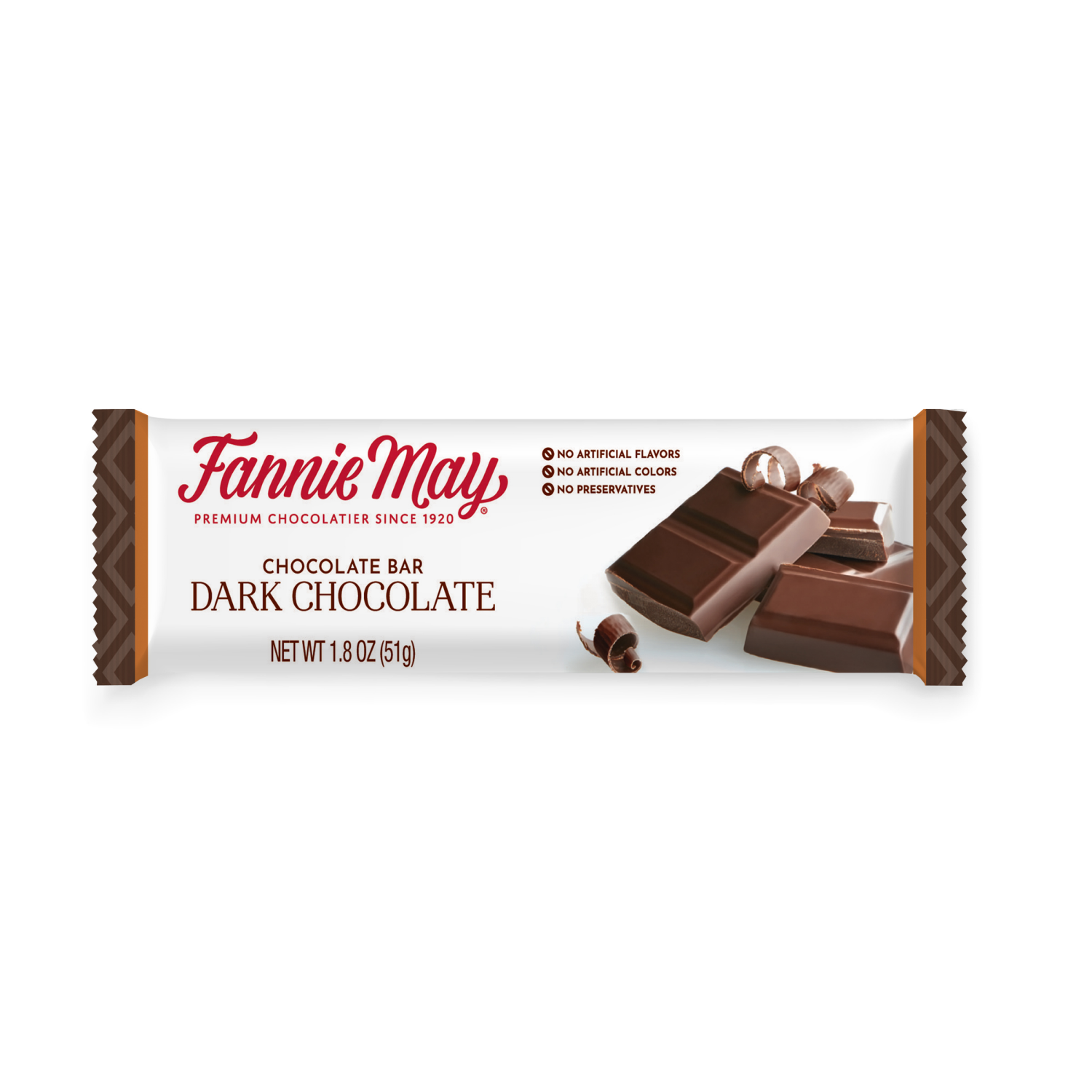 slide 1 of 2, Fannie May Dark Chocolate Bar, 1.8 oz