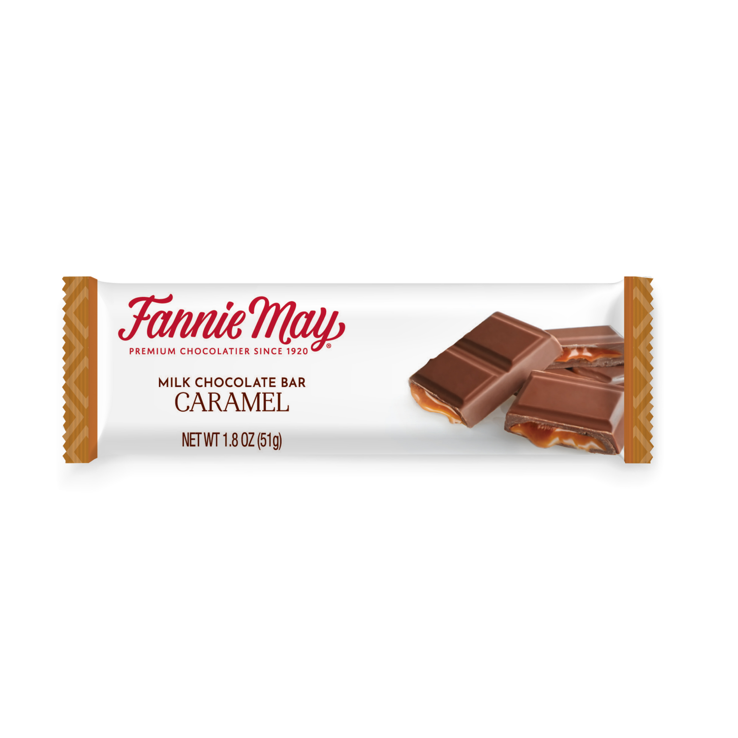 slide 1 of 2, FANNIE MAY Milk Chocolate Caramel Bar / Tablet 1.8oz G51, 1.8 oz